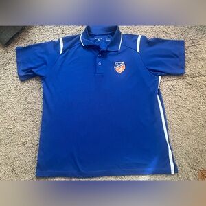 Antigua Royal Blue Polo Shirt with FC Cincinnati Logo